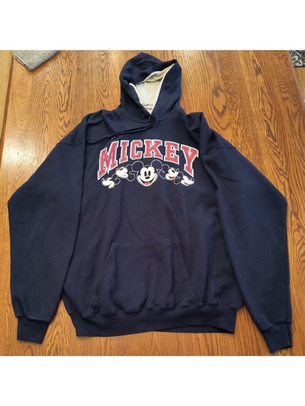 Vintage Disney Mickey Mouse Navy Hoodie XX-Large Made In USA